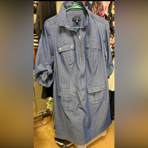 Sharagano Jackets & Blazers - Sharagano SZ 16 W Blue Jean Dress W/Pockets